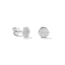 Load image into Gallery viewer, By Barnett Hexabling Diamond Earrings