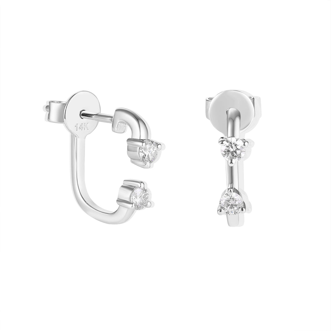 By Barnett Duo Diamond Earrings