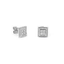 Load image into Gallery viewer, By Barnett Trapezoid Prism Diamond Earrings