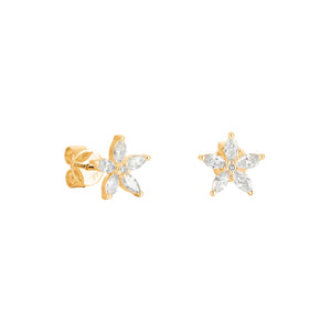 By Barnett Marquise Star Diamond Earrings