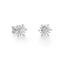 Load image into Gallery viewer, By Barnett Icy Snowflakes Diamond Earrings