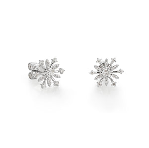 By Barnett Icy Snowflakes Diamond Earrings