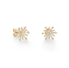 Load image into Gallery viewer, By Barnett Icy Snowflakes Diamond Earrings