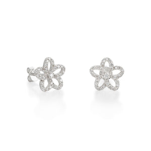 By Barnett Blossoming Flower Diamond Earrings