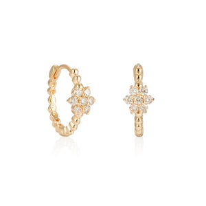 By Barnett Blossoming Bling Diamond Earrings