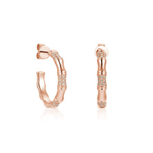 Load image into Gallery viewer, By Barnett Gleaming Hoopla Diamond Earrings