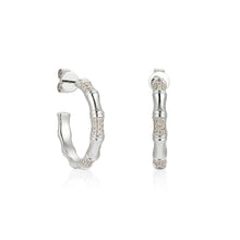 Load image into Gallery viewer, By Barnett Gleaming Hoopla Diamond Earrings