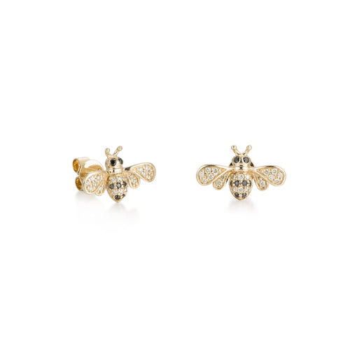 By Barnett Diamond Bumblebee Stud Earrings