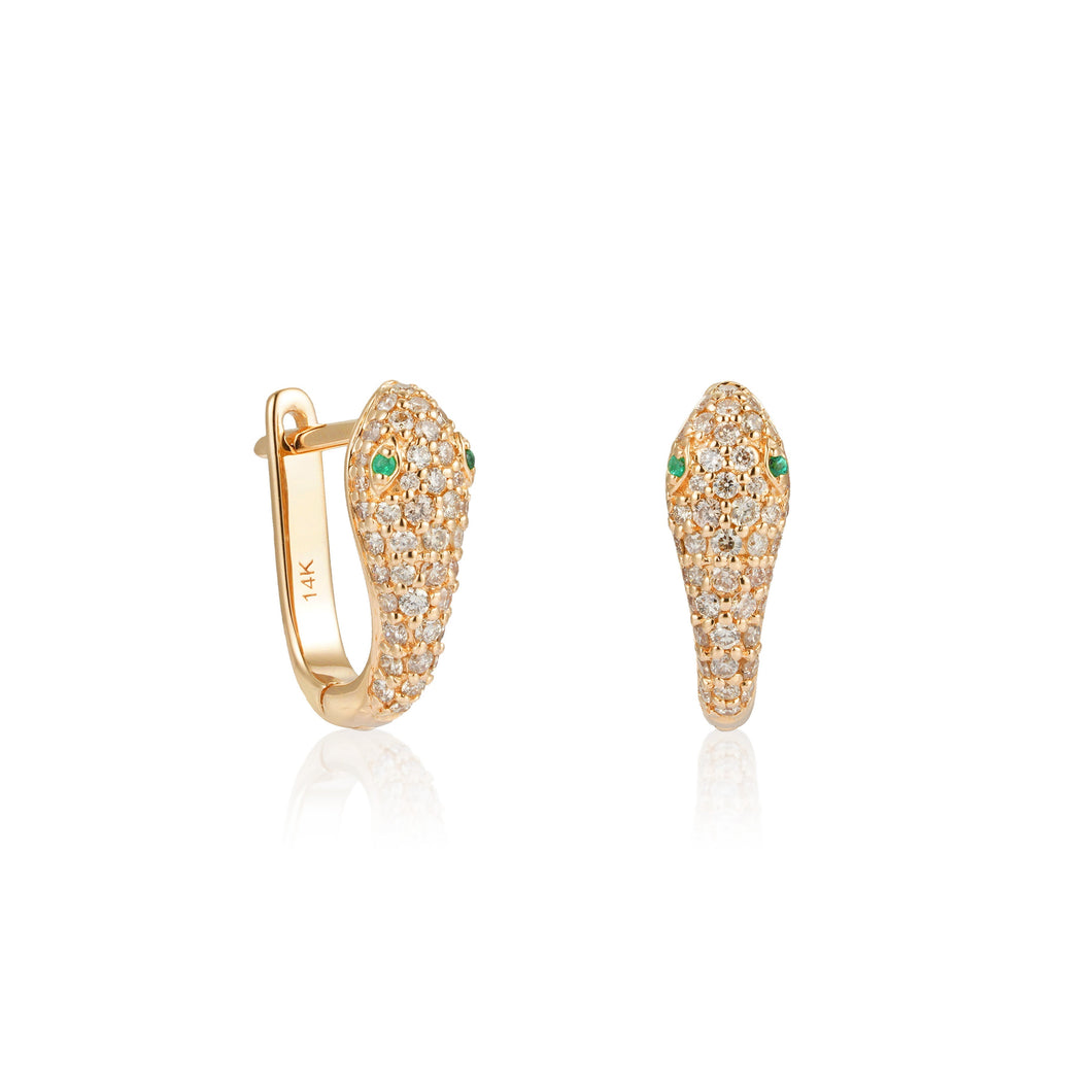 By Barnett Diamond Serpent Earrings