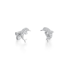 Load image into Gallery viewer, By Barnett Diamond Dolphin Earrings