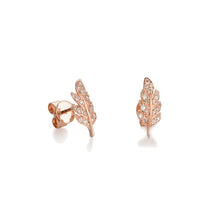 Load image into Gallery viewer, By Barnett Leafy Diamond Earrings