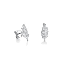 Load image into Gallery viewer, By Barnett Leafy Diamond Earrings