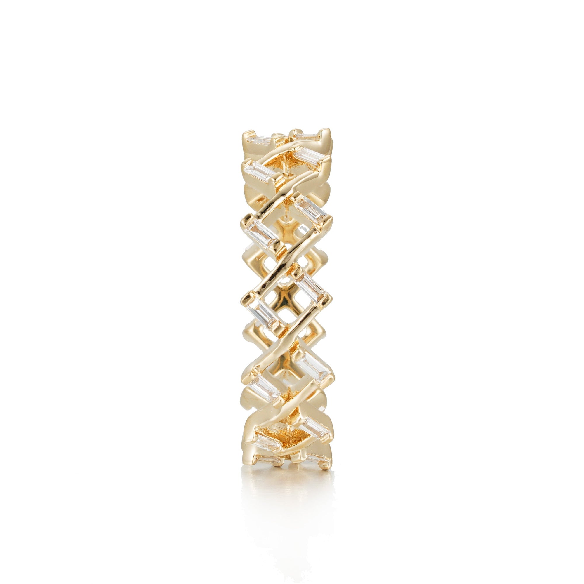 By Barnett Zig Zag Baguette Diamond Ring