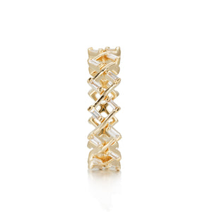 By Barnett Zig Zag Baguette Diamond Ring