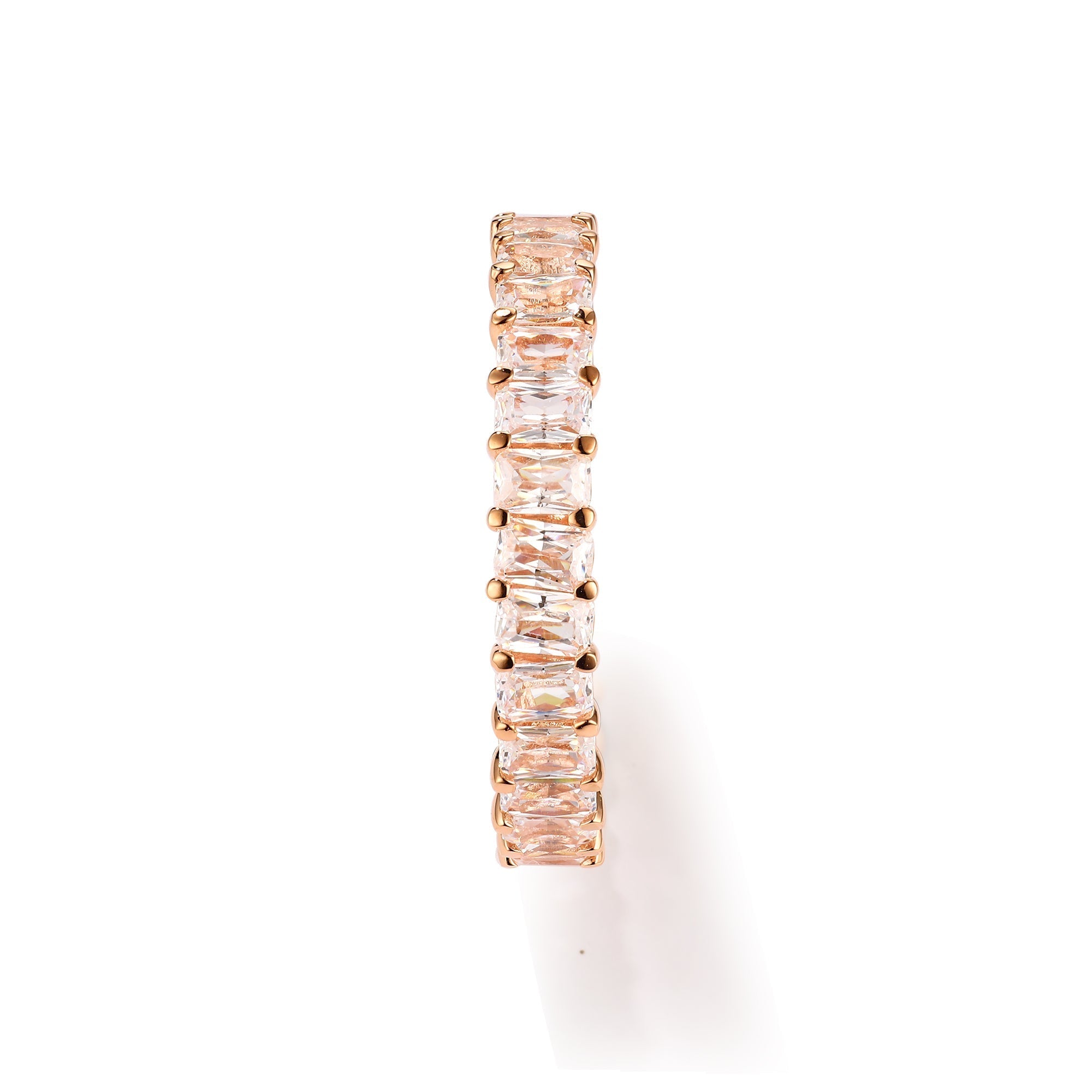 By Barnett 10 Pointer Emerald Cut Diamond Eternity Band