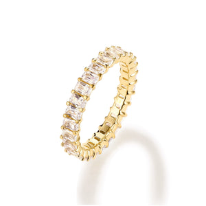 By Barnett 10 Pointer Emerald Cut Diamond Eternity Band