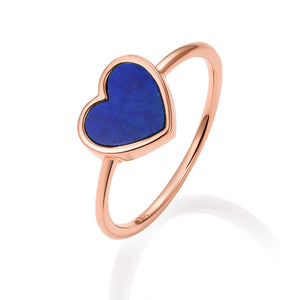 By Barnett Lazuli Heart Ring