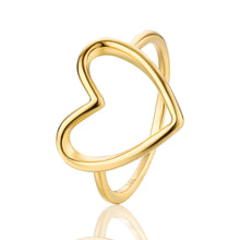 Load image into Gallery viewer, By Barnett Gold Halo Heart Ring