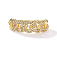 Load image into Gallery viewer, By Barnett Diamond Curved Cuban Link Ring