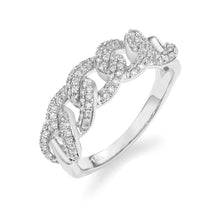 Load image into Gallery viewer, By Barnett Diamond Curved Cuban Link Ring