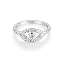 Load image into Gallery viewer, By Barnett 10 Pointer Evil Eye Diamond Solitaire Ring