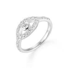 Load image into Gallery viewer, By Barnett 10 Pointer Evil Eye Diamond Solitaire Ring