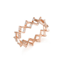 Load image into Gallery viewer, By Barnett Zig Zag Baguette Diamond Ring