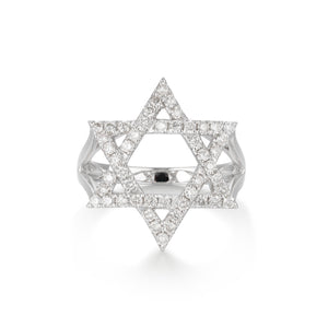 By Barnett Star of David Diamond Ring