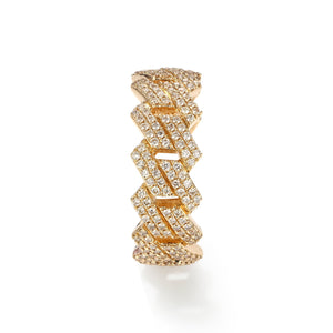 By Barnett Miami Cuban Link Diamond Eternity Ring