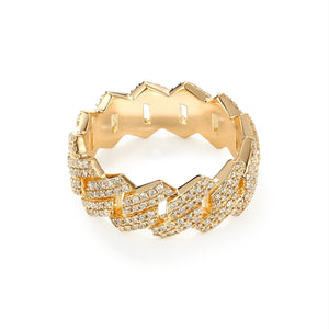 By Barnett Miami Cuban Link Diamond Eternity Ring