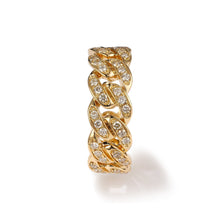 Load image into Gallery viewer, By Barnett Iced Out Diamond Cuban Link Ring