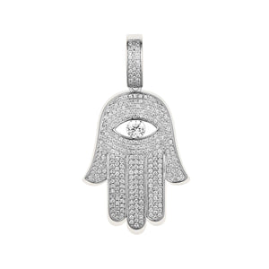 By Barnett Enlightened Humsa Diamond Pendant