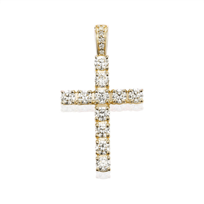 By Barnett Divine Radiance Cross Diamond Pendant