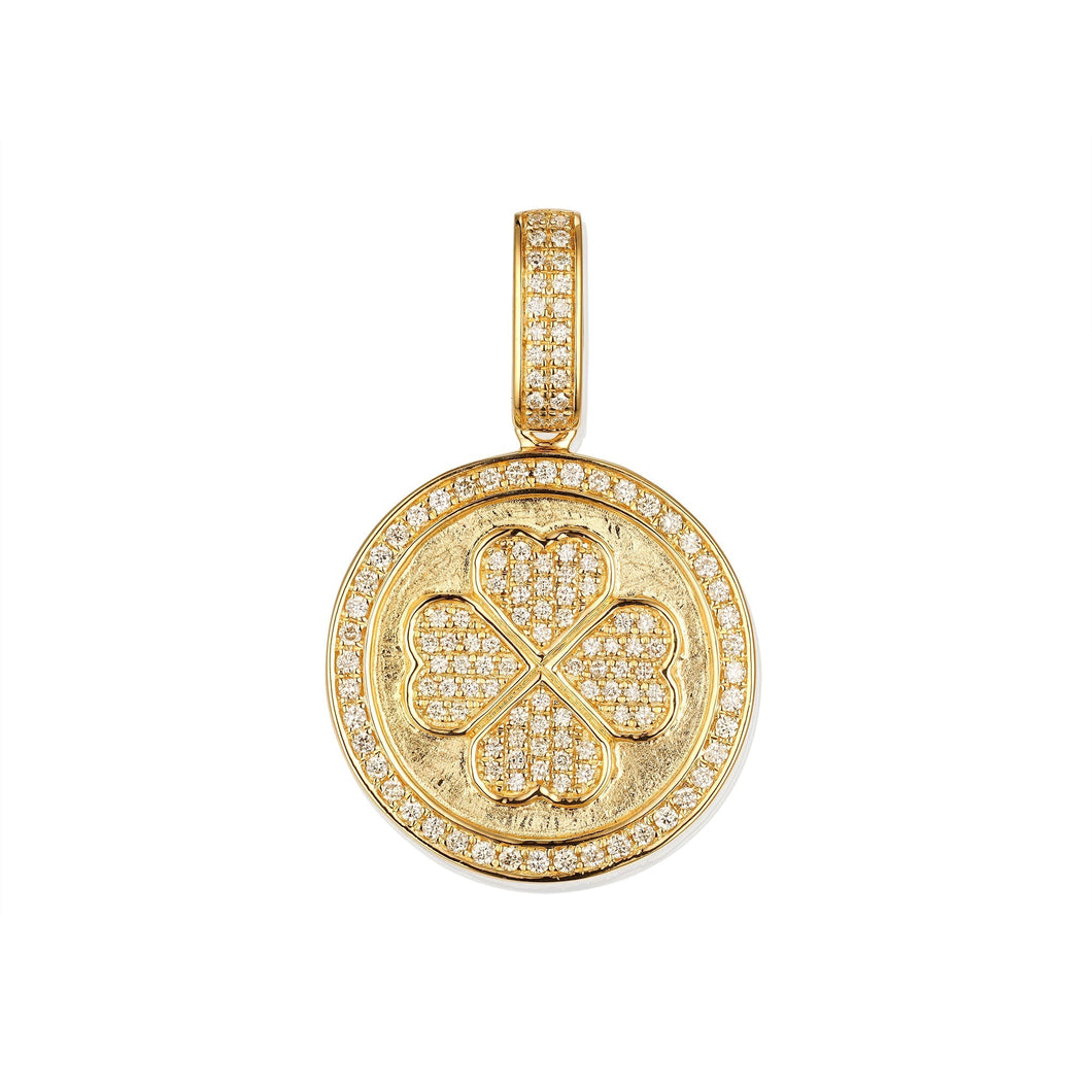 By Barnett Lucky Clover Diamond Pendant