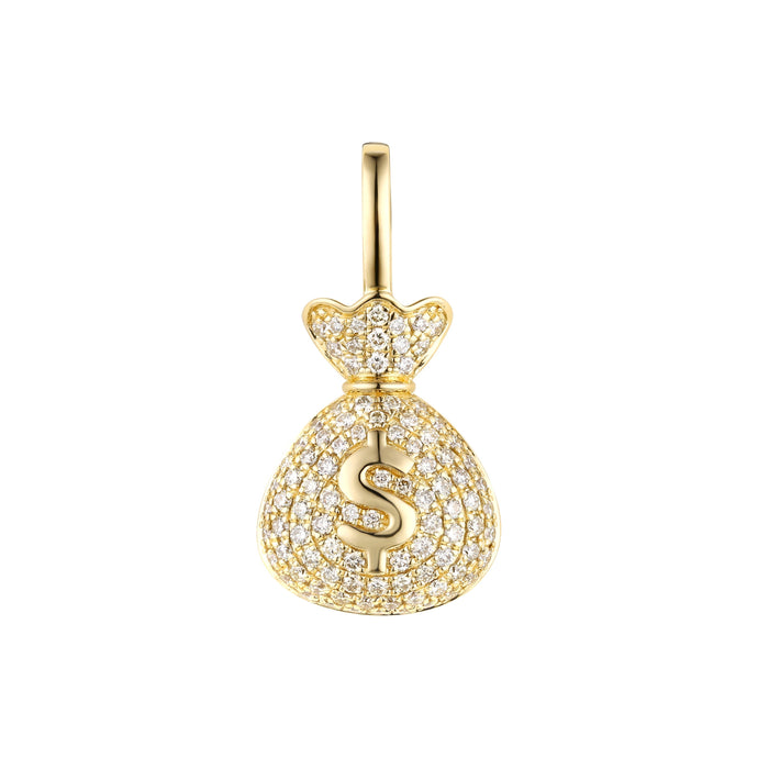 By Barnett Diamond Money Bag Pendant