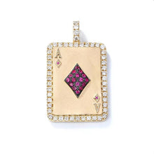 Load image into Gallery viewer, By Barnett Ace of Bling Card Pendant