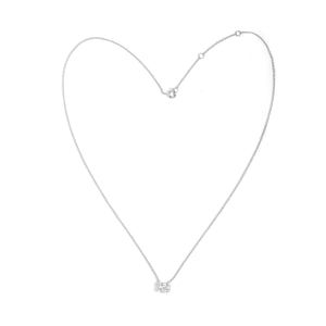 By Barnett Baguette Heart Diamond Pendant