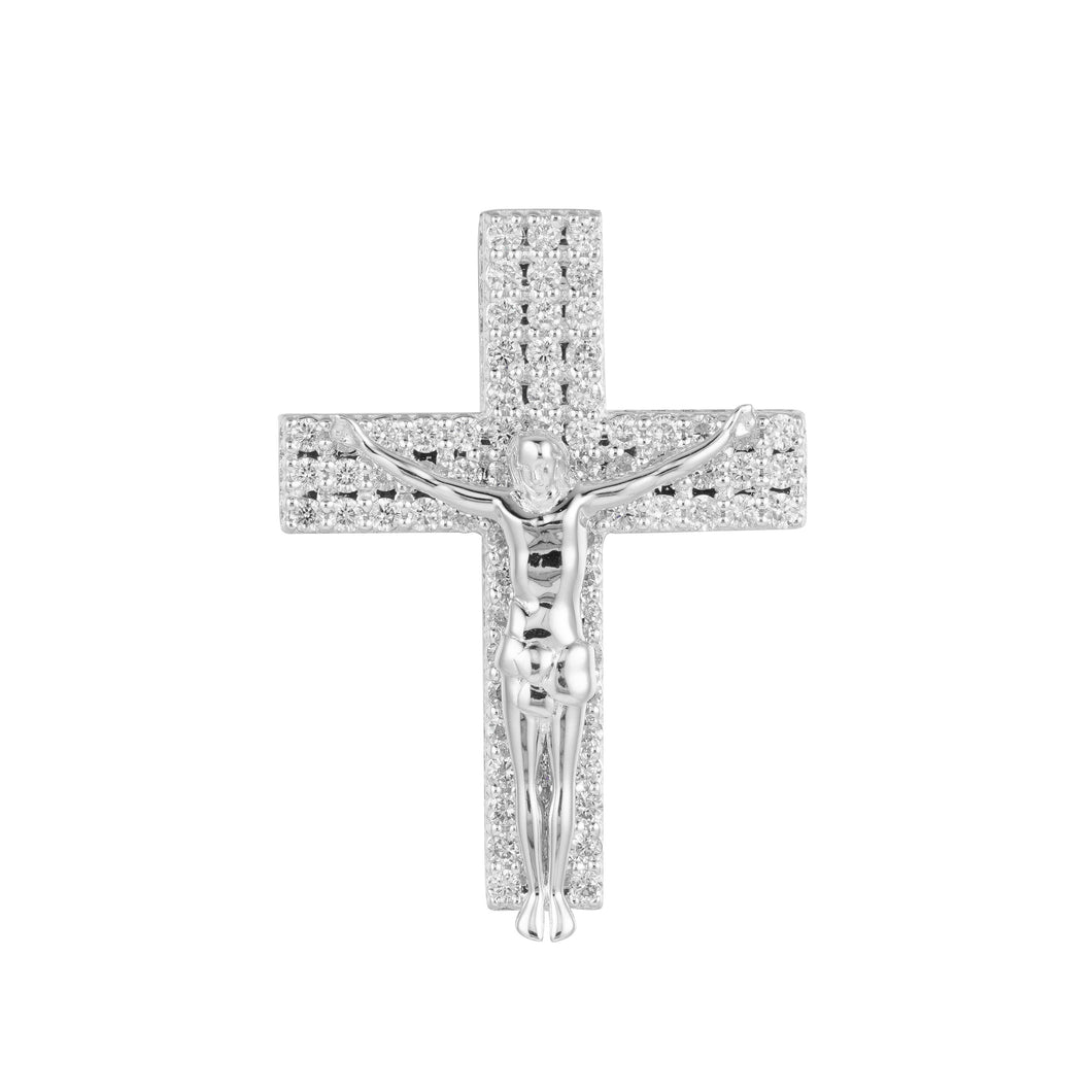 By Barnett Diamond Crucifix Cross Pendant