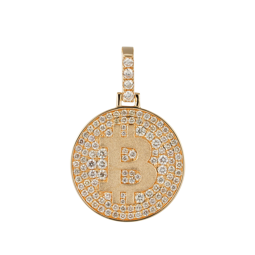 By Barnett Diamond Bitcoin Pendant