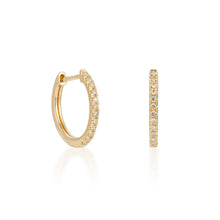 Load image into Gallery viewer, By Barnett 0.18 Carat Diamond Huggie Earrings