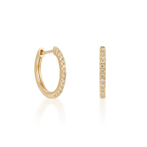 By Barnett 0.18 Carat Diamond Huggie Earrings