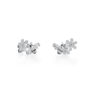 By Barnett Diamond Honeybee Stud Earrings