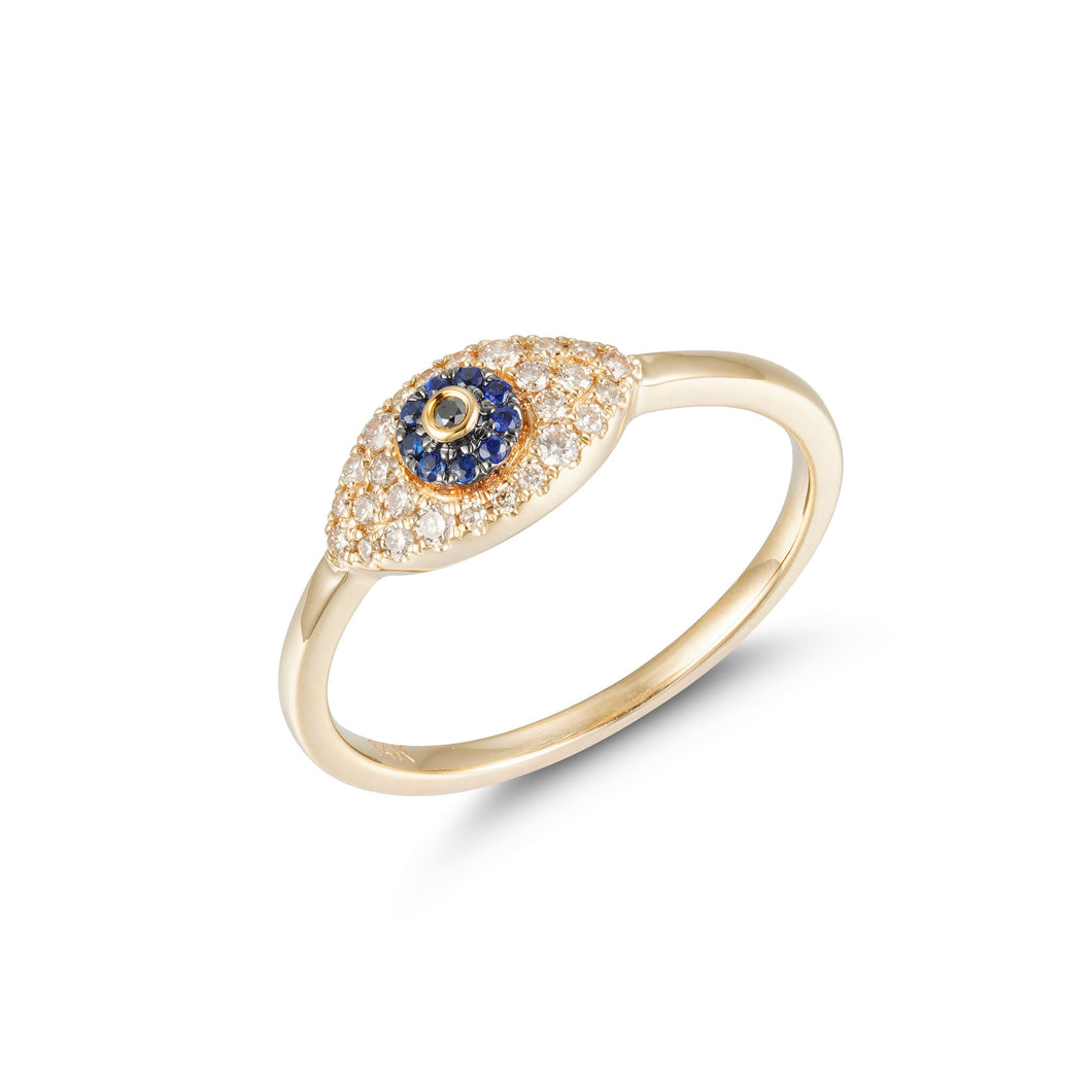 By Barnett Marquise Evil Eye Diamond Ring