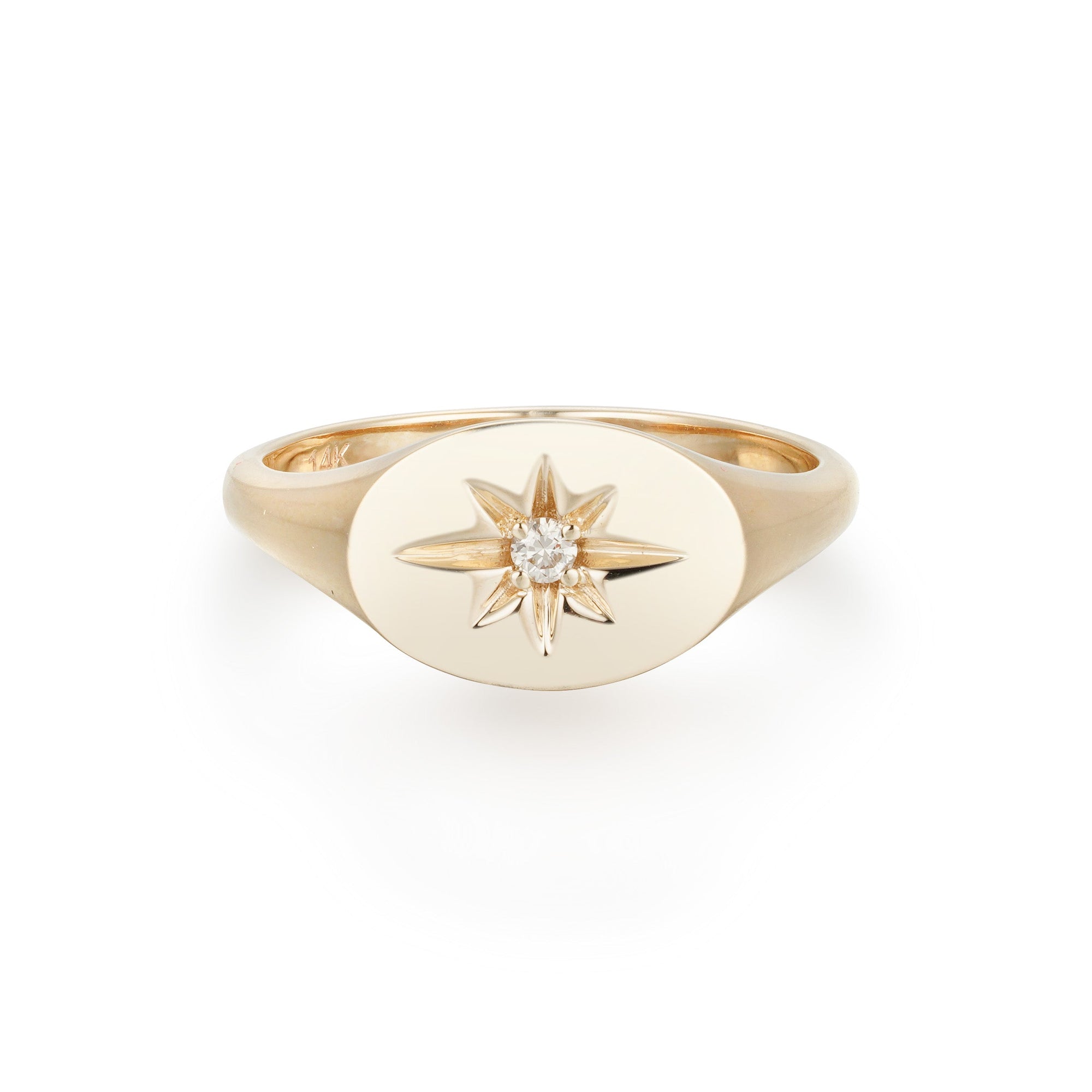 By Barnett Stellar Gold Signet Ring