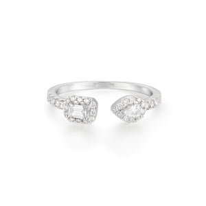 By Barnett Fancy Tailed Diamond Ring