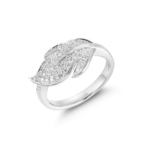 By Barnett Feuille de Diamants Diamond Ring