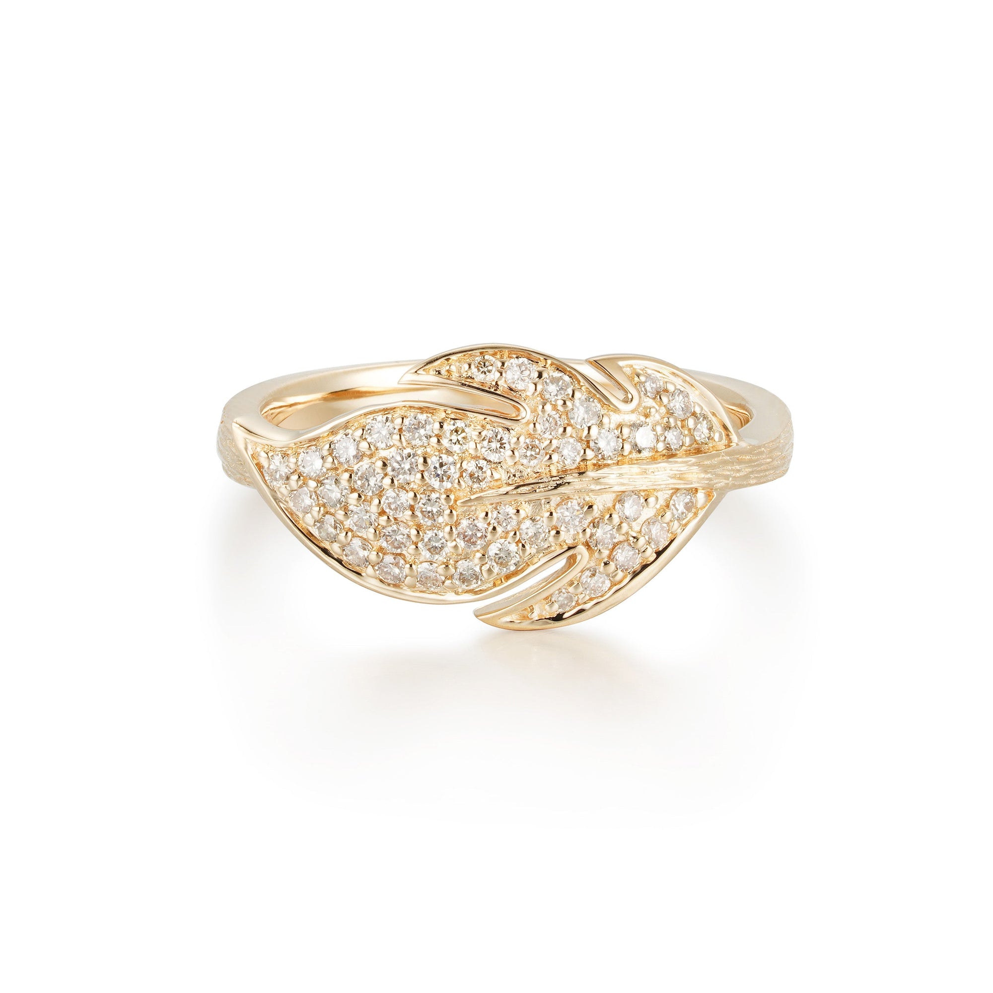By Barnett Feuille de Diamants Diamond Ring