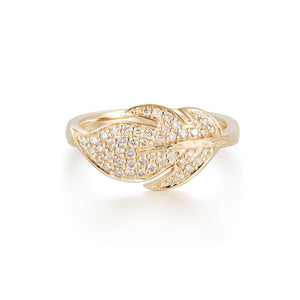 By Barnett Feuille de Diamants Diamond Ring