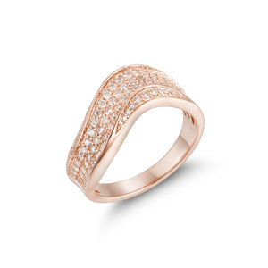 By Barnett Luxe Wave Diamond Ring