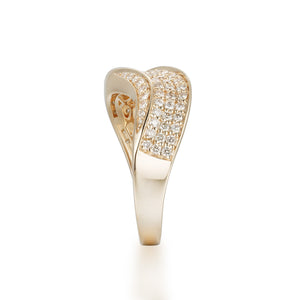 By Barnett Luxe Wave Diamond Ring